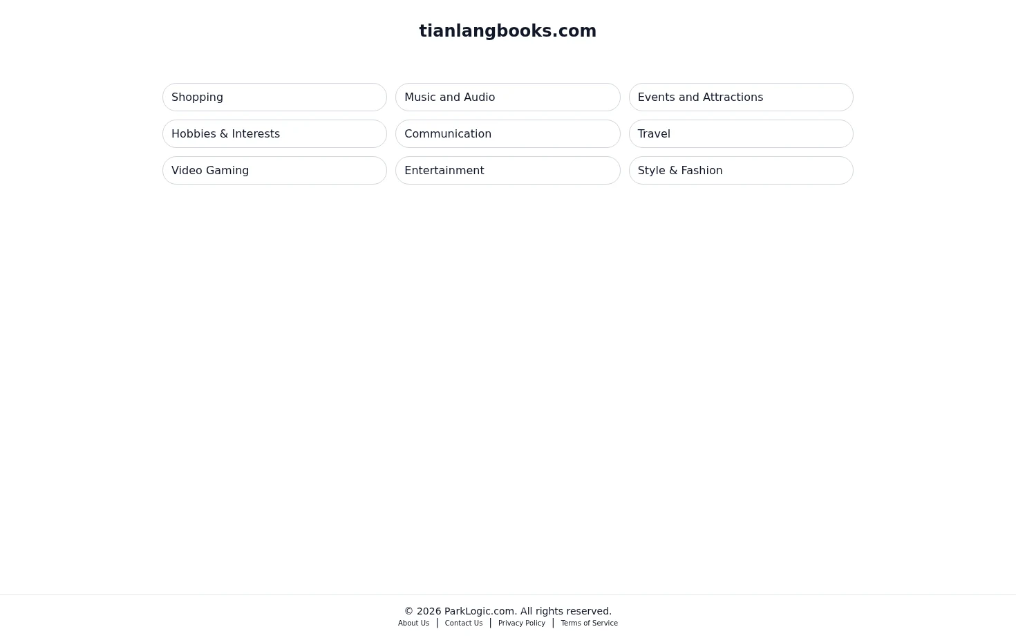 Tianlangbooks 页面快照